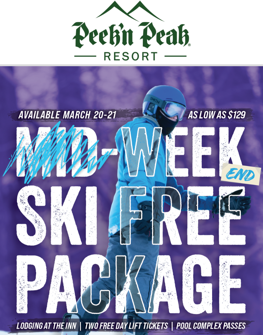 Peek n Peak Resort Ski Free Package