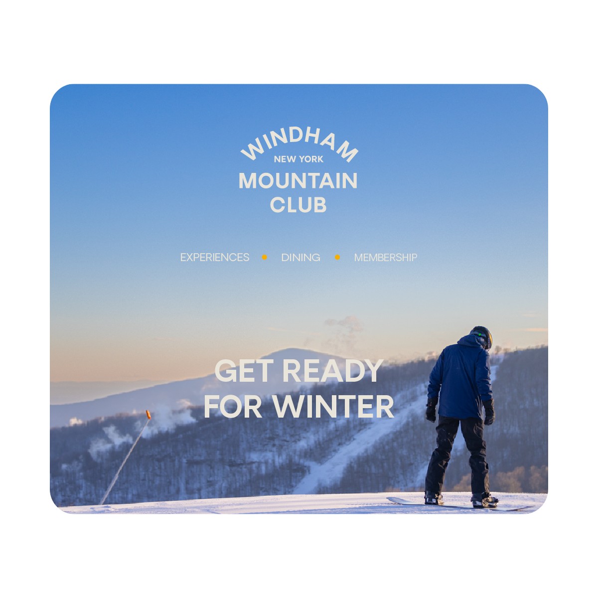 Windham Mountain Club Snowboarder