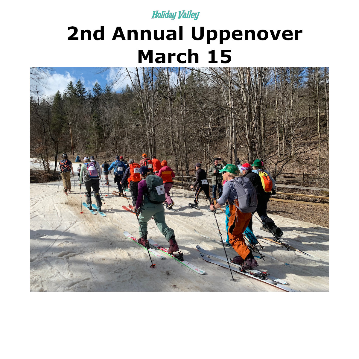 Skiers doing the Uppenover last year