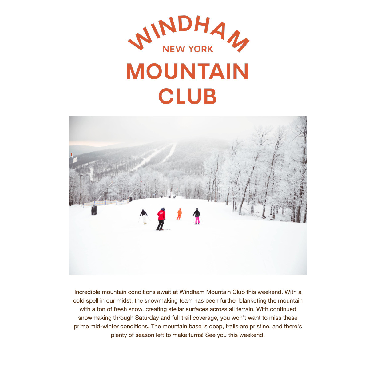 Windham Mountain Club Skiers