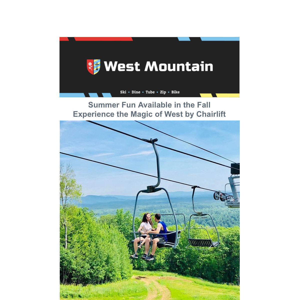 West Mountain Chairlift with People