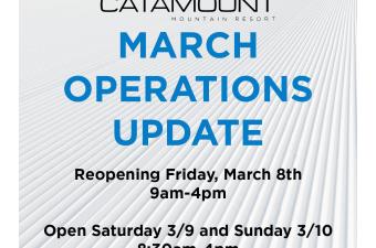 Catamount Re-opening Friday