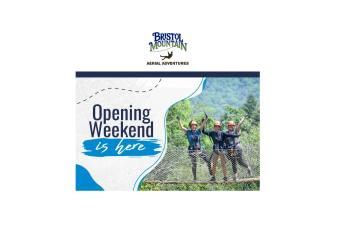 Bristol Mountain Aerial Adventures Opening Weekend