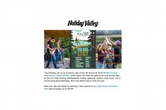 Holiday Valley Hill Tap Festival Graphic