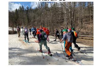 Skiers doing the Uppenover last year