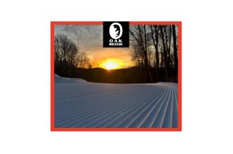 Oak Mountain - Groomer Powder with Sunrise