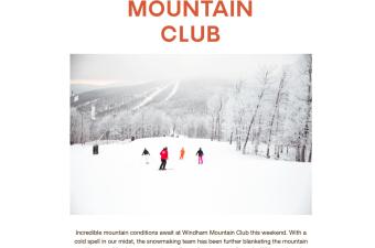 Windham Mountain Club Skiers