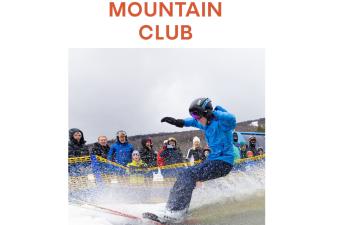 Windham mountain club logo and pond skimmer